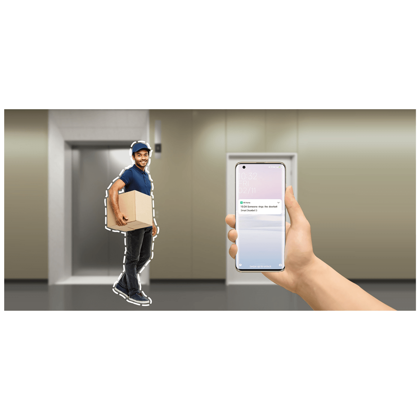 Xiaomi Pametno kućno zvono sa kamerom, 2K - Smart Doorbell 3