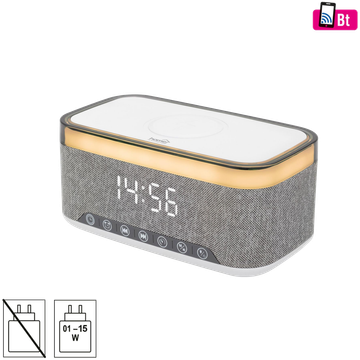 home HOME LTCR06 multimedijalni plejer i budilnik, 2x5 W, Qi