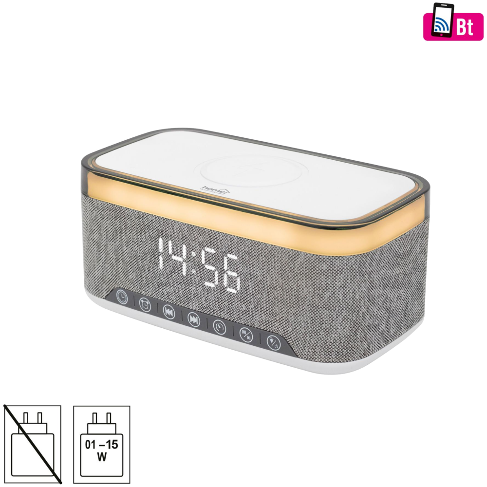 home HOME LTCR06 multimedijalni plejer i budilnik, 2x5 W, Qi