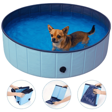 NN Sklopivi bazen za pse 120 x 30cm, DIAMENTIQ - Foldable dog pool DIAMENTIQ