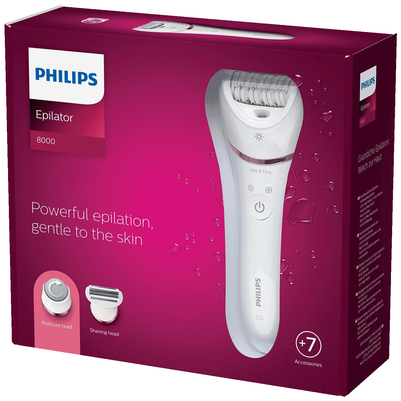 Philips Epilator za suhu i mokru kožu, Series 8000 - BRE730/10