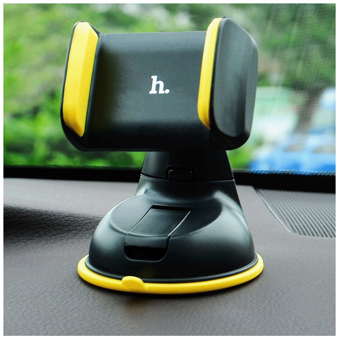 hoco. Auto držač za mobilne uređaje, vakuum - CA5 Yellow