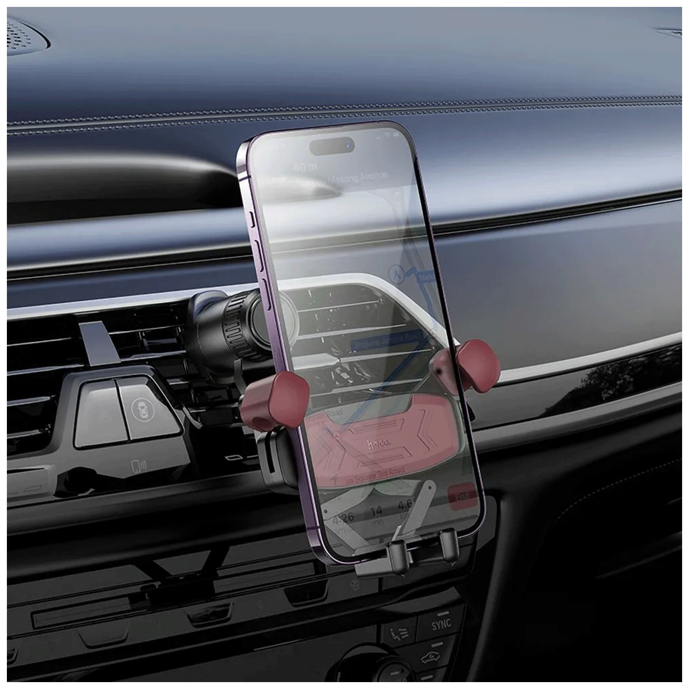 hoco. Auto držač za mobilne uređaje - H66 Blacku0026Red