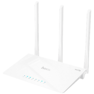 hoco. Wireless N Router, 3 porta, 300 Mbps, 3 x 5 dBi antena - HI30