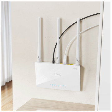 hoco. Wireless N Router, 3 porta, 300 Mbps, 3 x 5 dBi antena - HI30