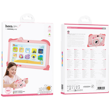 hoco. Tablet 7", Quad Core 1.3 GHz, RAM 4GB, 32GB, 3000 mAh - HI16 Pink