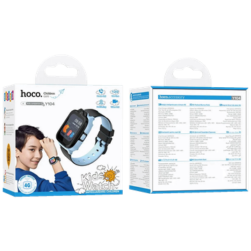 hoco. Pametni sat za djecu, 1.69" 4G GPS, WiFi, plavo/crna - Y104 4G, Blue