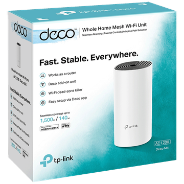 TP-LINK Router AC1200, Wi-Fi sistem za cijeli dom - Deco M4(1-pack)