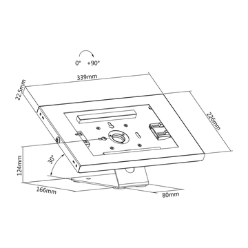 Maclean Zidni/Stolni nosač za iPad,Samsung Galaxy,Tab A, 9.7"-11" - MC-475W