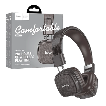hoco. Bežične/žične slušalice, Bluetooth, AUX - W56 Earl, Brown