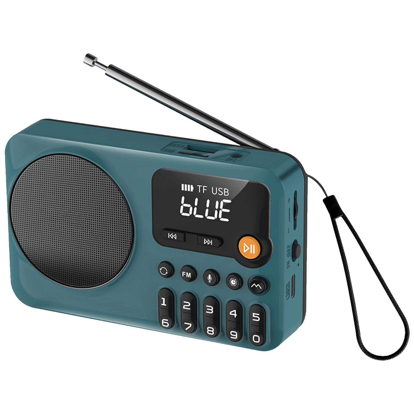 MeanIT Zvučnik bežični, FM radio, Bluetooth, USB, TF Card - B6
