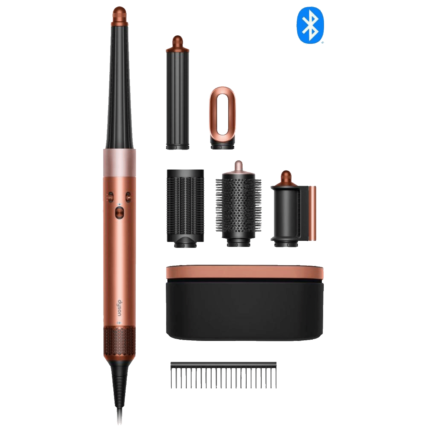 Dyson Uvijač za kosu, 1300W, Bluetooth, Multistyler - Airwrap i.d.Amber Silk/Pink C.+Wavy