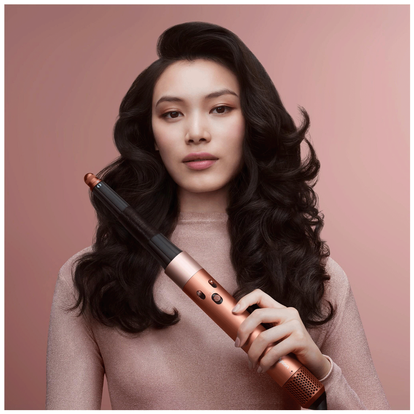 Dyson Uvijač za kosu, 1300W, Bluetooth, Multistyler - Airwrap i.d.Amber Silk/Pink C.+Wavy