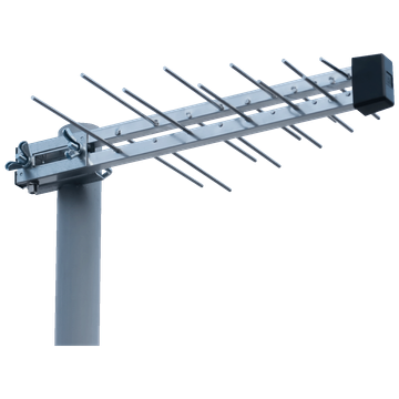 Iskra Antena Loga UHF sa pojačalom, dobit 16 dB, F-konektor - P-20 DTT/G H/V