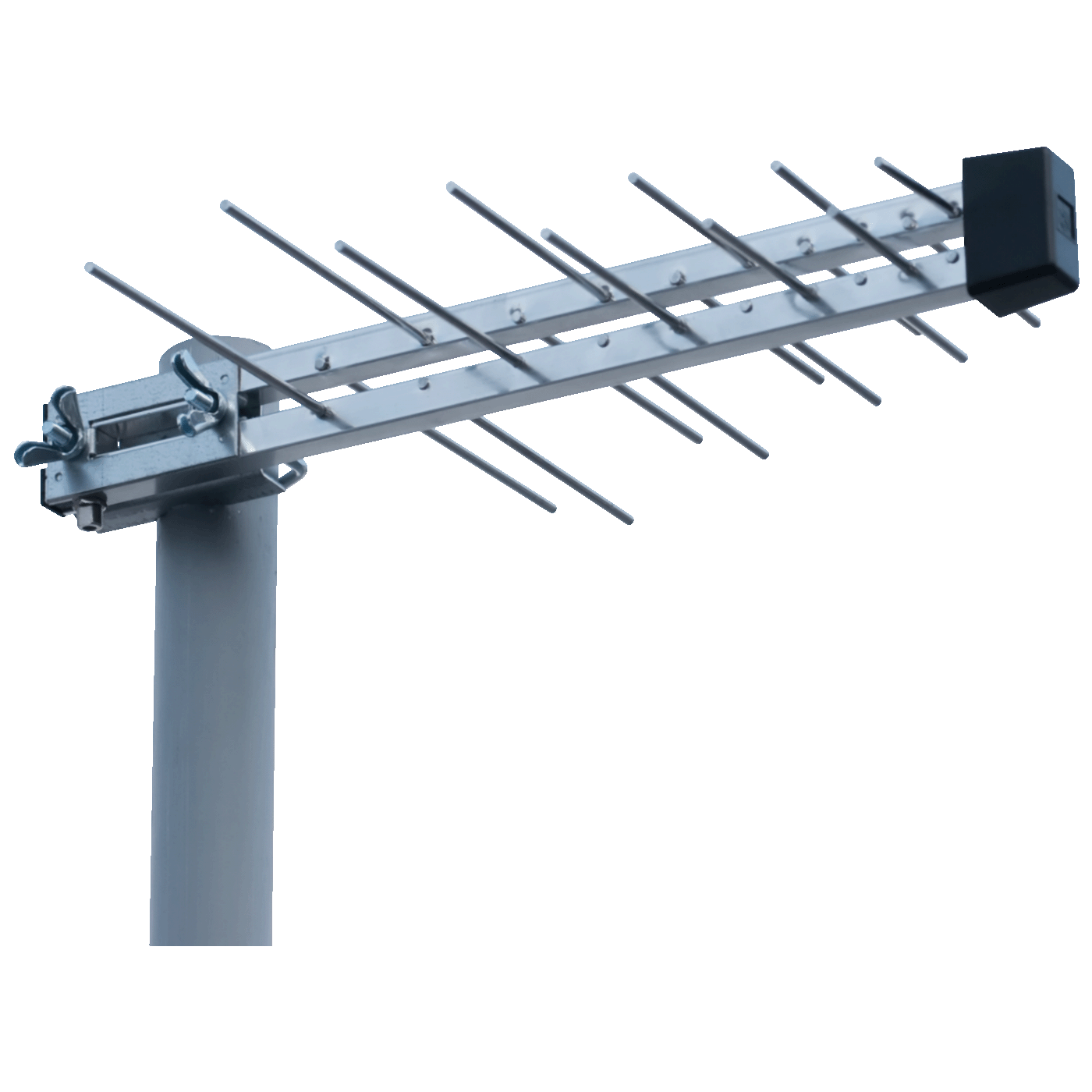Iskra Antena Loga UHF sa pojačalom, dobit 16 dB, F-konektor - P-20 DTT/G H/V