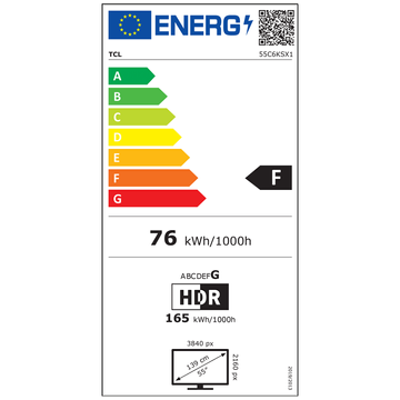 TCL Televizor Smart QD-Mini LED 4K UltraHD 55", Google TV - 55C6KS
