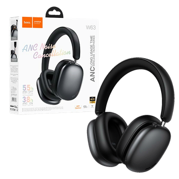 hoco. Bežične slušalice, Bluetooth, ANC - W63 Black