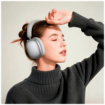 hoco. Bežične slušalice, Bluetooth, ANC - W63 Silver