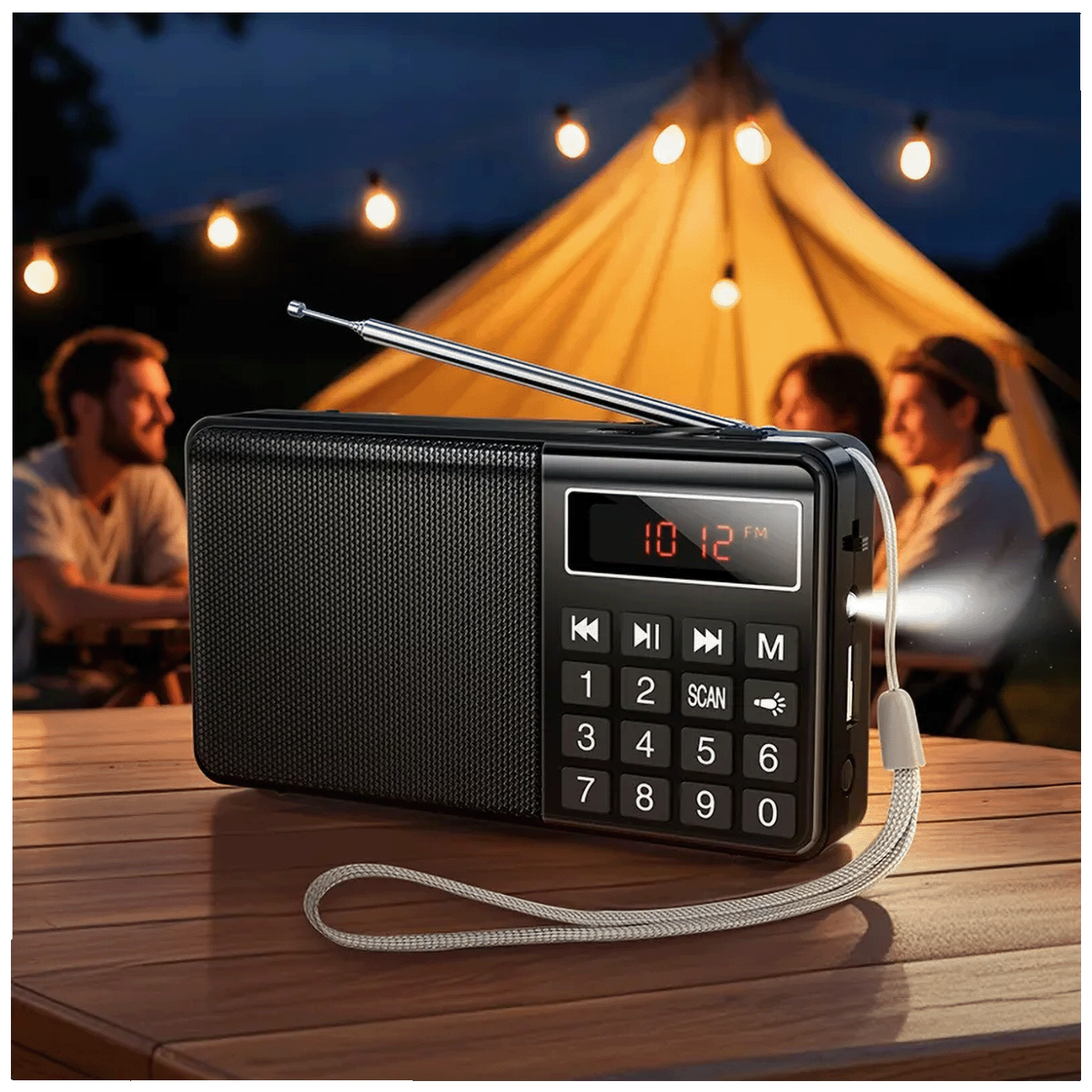 hoco. Radio prijemnik, džepni, AM/FM, MP3, Bluetooth - HI50