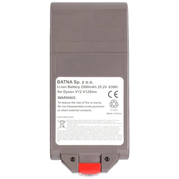 Extralink Baterija za Dyson V12 usisavač, 25.2V 2500mAh - DYSON Battery, V12 25.2V 2500mAh