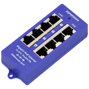 Extralink PoE iInjector sa 4 1000Mb/s RJ45 porta, pasivni - 4 Port Gigabit PoE Injector