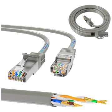 Extralink Mrežni kabel Cat.5e, AWG26, 3 met. - Kat.5e UTP 3m LAN Patchcord