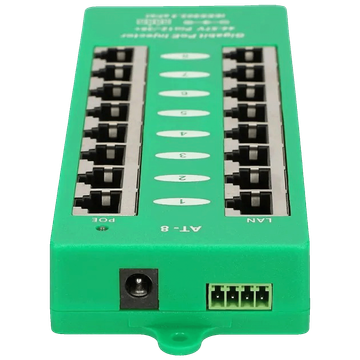 Extralink PoE Injector sa 8 Gigabit 802.3at/af porta, Mode A, aktivni - 8 Port Gigabit PoE Injector