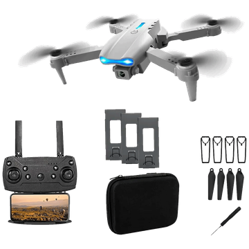 Extralink Dron, kamera FullHD, 1800mAh, 3 baterije, WiFi - E99 Pro Drone Set+3 batteries+case