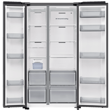 Samsung Frižider/zamrzivač,zapremina 659 lit.,Bespoke AI SBS,Srebrna - RS70F065QETEO